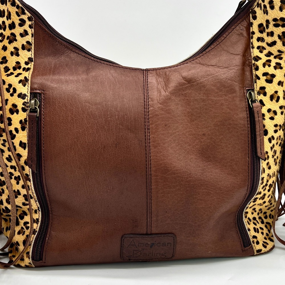 AD American Darling Tooled Cheetah Cowhide/Leather Western Conceal Bag $259 MSRP - Picture 5 of 16